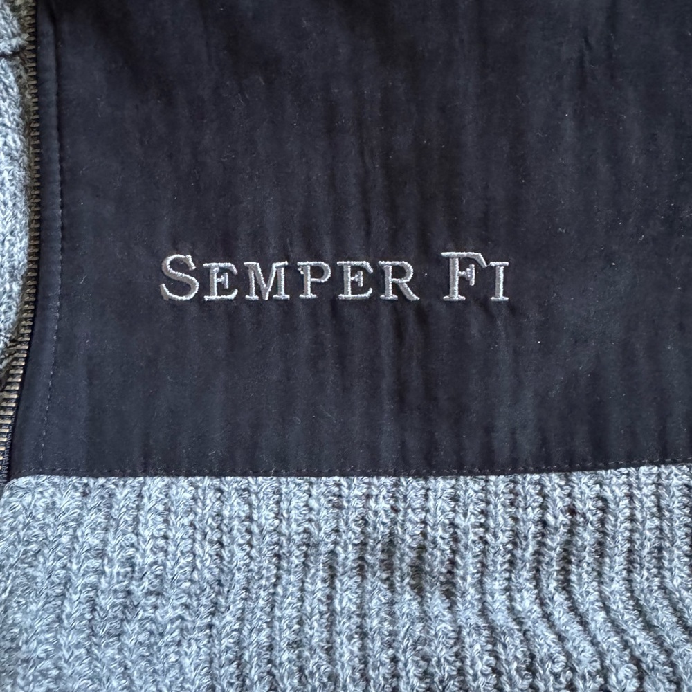 Bradford Exchange Men’s USMC “The  Few The Proud The Marines” zip up sweater - Picture 4 of 14